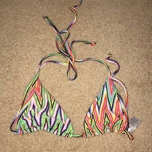 Lspace multicolor bikini top size XS worn once!